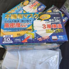 不織布マスク４箱セットの画像