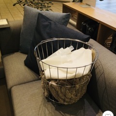 無印良品　ステンレスランドリーバスケットの画像