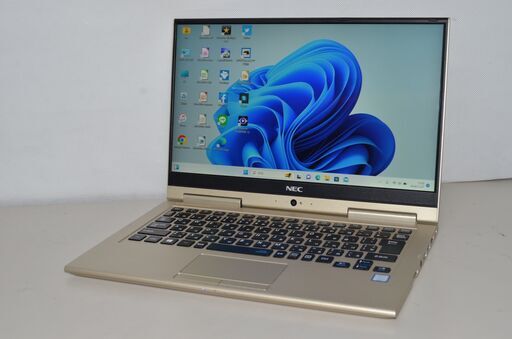 中古軽量ノートパソコン NEC HZ750/G core i7-7500U Windows11+office 爆速SSD256GB メモリ8GB 13.3インチ 無線 webカメラ搭載