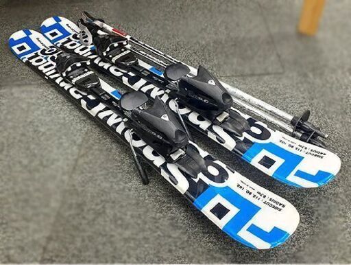 札幌【約98cm ツインチップスキー 3点セット SNOWCARVING】フリーライドスキー 板:スノーカービング ビンディング:チロ