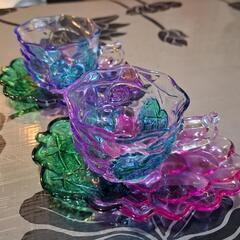 葡萄柄　ペアカップセットの画像