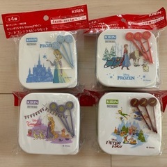 【キリン×ディズニー】新品　フードコンテナ＆ピック4種