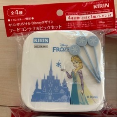 【キリン×ディズニー】新品　フードコンテナ＆ピック4種の画像