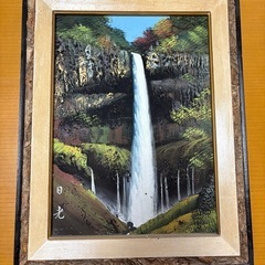 日光の滝の絵画の画像