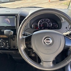 H24年式 日産 ルークスハイウェイスターターボ★総額14.8万円★車検ロング 修復歴なし 社外ナビ ワンセグTV BTオーディオ 両側パワスラ ETC 純正アルミ スマートキー プッシュスタート お買い得！の画像