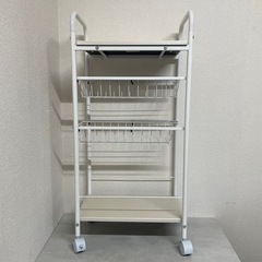 ニトリ　隙間ワゴン　ホワイト