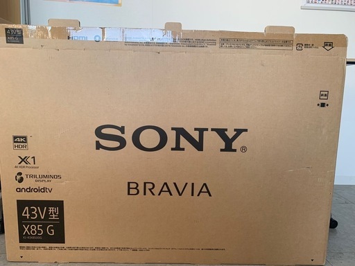 ジャンク品 SONY テレビ4K  43V