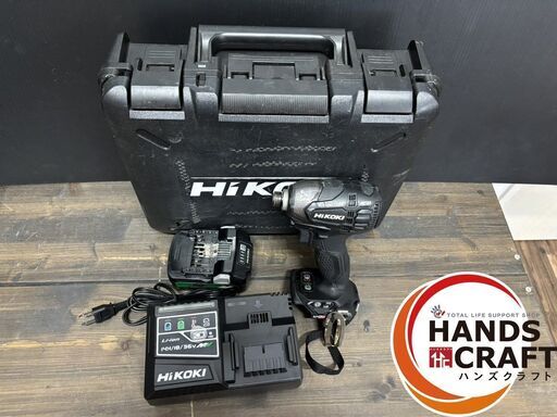 【中古】ハイコーキ HIKOKI インパクトドライバ バッテリー３６V 2.5Ah　充電器付