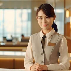 レストランホールスタッフ【★翌月時給アップキャンペーン中★6:0...