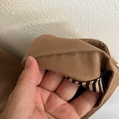 ベージュ　ダブルレスト　トレンチコート　アウター　コート　ダウンの画像