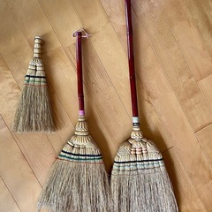 和ぼうき　座敷ぼうき　3本セット　昭和レトロ