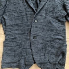 SLICKジャケットカーディガン　グレー　柔らか素材の画像