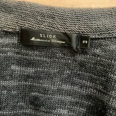 SLICKジャケットカーディガン　グレー　柔らか素材の画像