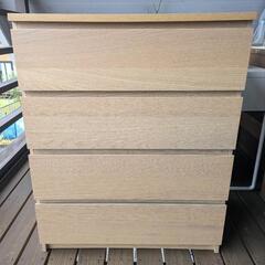 IKEA MALM マルム
チェスト（引き出し×4）, ホワイトステインオークの画像