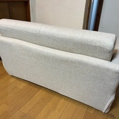 二人がけベッドソファ　ローソファの画像
