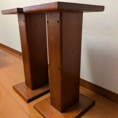 スピーカースタンド　木製　ペア　オーダーメイド