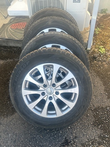 トヨタマークXに使用215/60R16スタッドレスセットPCD114.3 5穴バリ山アルファードクラウン等