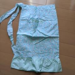 割烹着　エプロン　前掛け　弔事用エプロンの画像