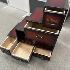 民芸調階段チェスト(左)の画像