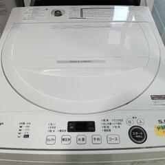 配送可【シャープ】5.5K洗濯機☆2022年製 分解クリーニング済/6ヶ月