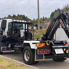 【W-0040】三菱 ふそう ファイター　FK71　増トン アームロール　最大積載量5900kg　H18年式　極東開発工業　メッキパーツの画像