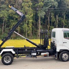 【W-0040】三菱 ふそう ファイター　FK71　増トン アームロール　最大積載量5900kg　H18年式　極東開発工業　メッキパーツの画像