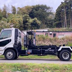 【W-0040】三菱 ふそう ファイター　FK71　増トン アームロール　最大積載量5900kg　H18年式　極東開発工業　メッキパーツの画像