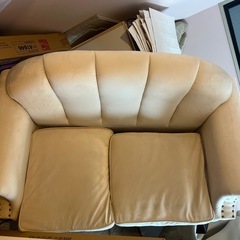 ローソファー　白　　　の画像