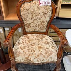 ロココ調　猫脚アンティークチェア　中古品