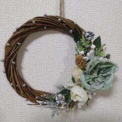 handmade　リース　ナチュラルカラー