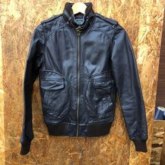 【A126】レザーブルゾン HYSTERIC GLAMOUR ブラウン