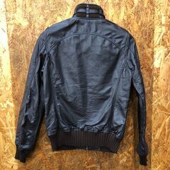 【A126】レザーブルゾン HYSTERIC GLAMOUR ブラウンの画像