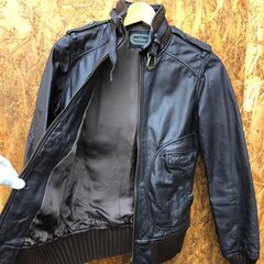 【A126】レザーブルゾン HYSTERIC GLAMOUR ブラウンの画像