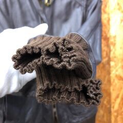 【A126】レザーブルゾン HYSTERIC GLAMOUR ブラウンの画像