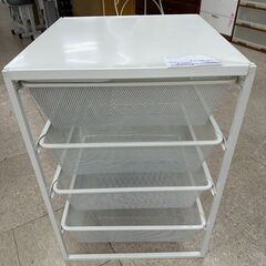★ジモティ割あり★ イケア スチールラック 白 H69.5×D5...