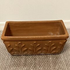 テラコッタ鉢（イタリア製／長方形／植木鉢）
