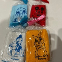 ディズニーリボン付カラフルミニタオル