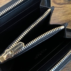 ✨美品✨ BVLGARI  レザー 財布 コインケース ラウンドファスナー 金金具 の画像