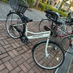 自転車後ろカゴ付き