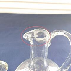 【中古品】【長期保管品】 ガラス容器　蓋・取っ手付きの画像