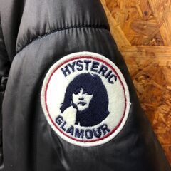 【A127】中綿ブルゾン HYSTERIC GLAMOUR ブラックの画像