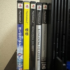 PS2(SCPH-10000)とソフト5本の画像