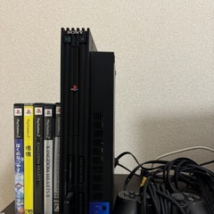 PS2(SCPH-10000)とソフト5本の画像
