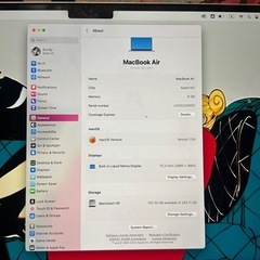 Apple MacBook Air M2 15インチ シルバーの画像