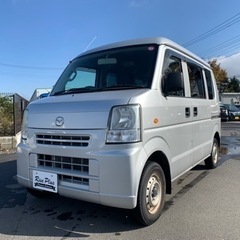 総額22.8万円 マツダ スクラムバン PC 車検7年10月 8万キロ台 5MT PW キーレス カーラジオの画像