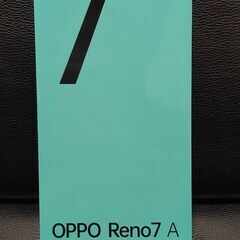 【新品未開封品】OPPO Reno7a　CPH2353　Android　SIMフリー　スタイリーブラック　FOMA使用可能