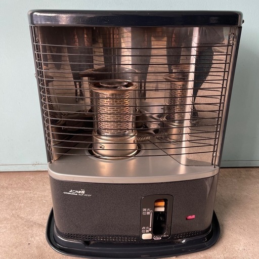 CORONA KCP-2212Y 石油ストーブ よごれま栓 4Lタンク ブラック 稼働品　電池付属