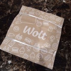 【新品未使用】Woltデリバリー用手提げ紙袋　200枚