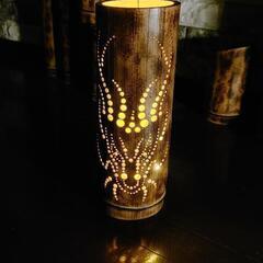 竹灯り　ハンドメイド　bamboo light