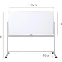✨️両面使用可✨️一度しか使用していないホワイトボード（キャスター付き）の画像
